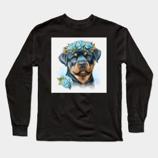 Rottweiler Portrait Long Sleeve T-Shirt